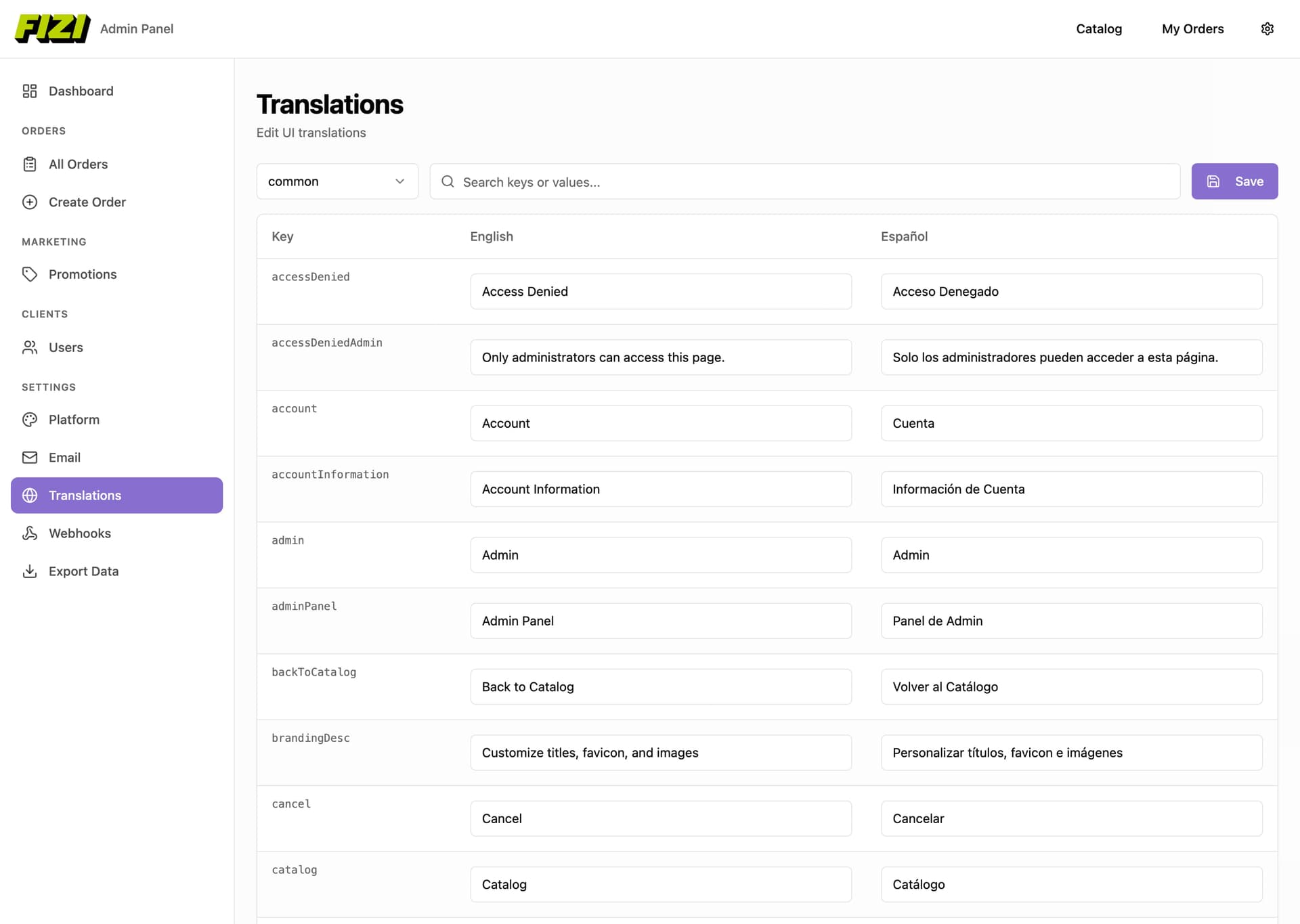 Bilingual translation management