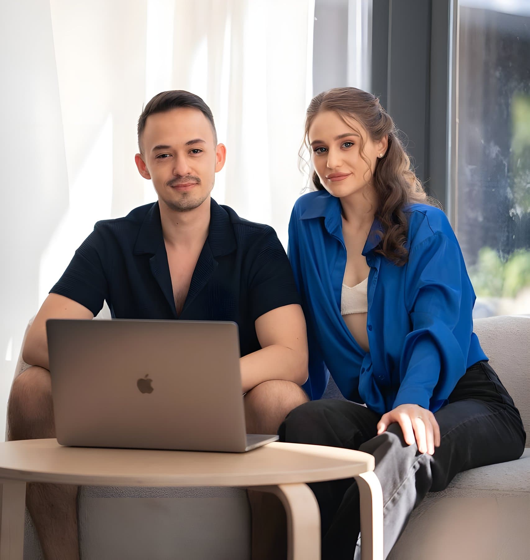 Kira Gusak and Nikita Zhylkin, the workshop hosts